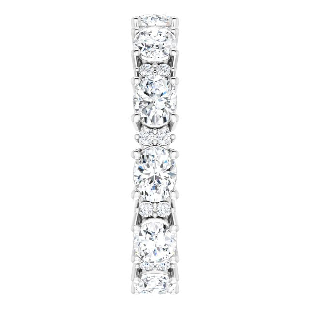 2.50 ct. Oval & Round Diamond Eternity Band-VIRABYANI